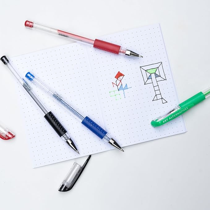 Art Alternatives Gel Pen, Metallic Rose - Ballpoint - Non-Smear + Quick Dry - Writing, Drawing, Coloring, Journal, Planner