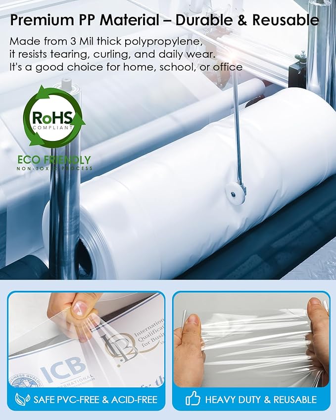 KTRIO Sheet Protectors 8.5 x 11 Inch, Clear Top Loading Page Protectors for 3 Ring Binder, Polypropylene Plastic Sleeves, Letter Size Document Protectors, Office & Home, 450 Pack