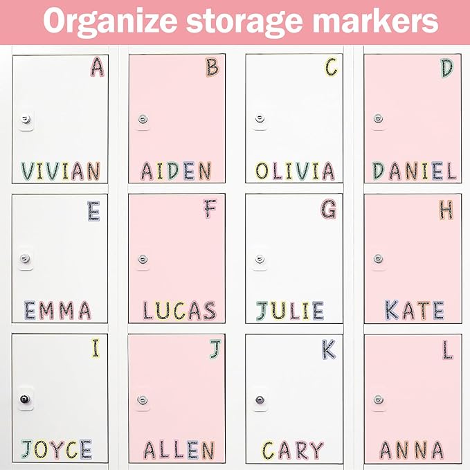 Qyeahkj 103 Pcs Composition Magnetic Letters 2" Pastel Colorful Magnetic Letters for Whiteboard Fridge Magnet Alphabet Kit for Tool for Home Spelling
