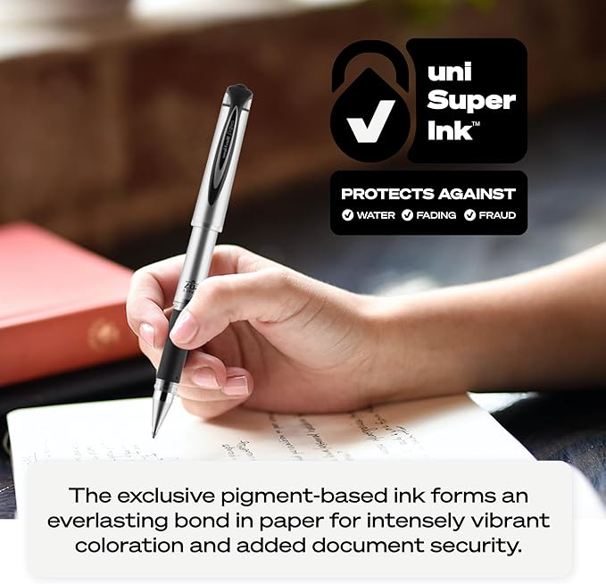 uniball Refill For Gel Impact Gel Pens, Bold Conical Tip, Black Ink, 2/pack , Packaging may vary