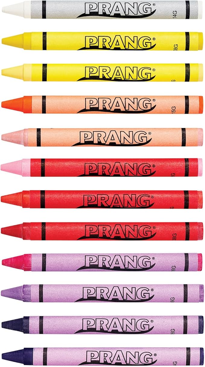 Prang Crayons, Standard Size, Assorted Colors, 24 Count