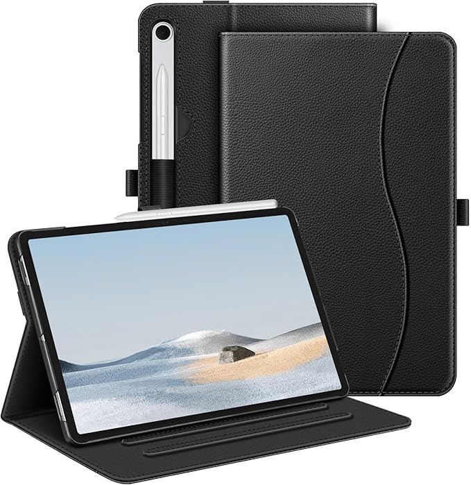 Fintie Case for Samsung Galaxy Tab S10 Lite/ S10 FE/ S9 FE 5G 10.9 Inch/Tab S9 11 Inch with S Pen Holder, Multi-Angle Viewing Protective Cover with Pocket, Auto Sleep/Wake, Black