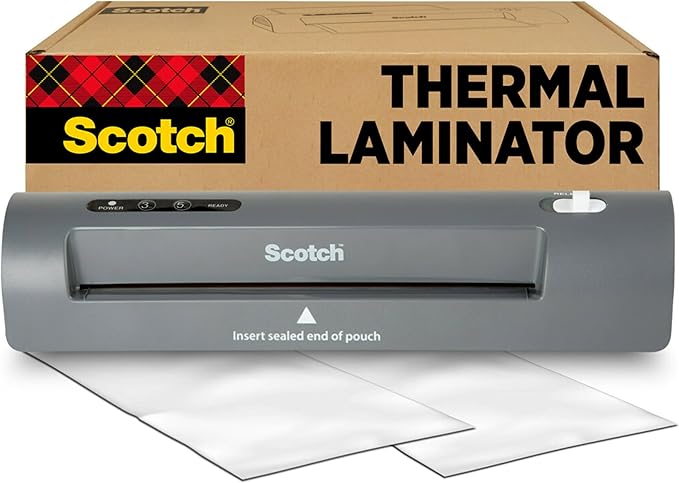 Scotch Thermal Laminator, 2 Roller System for a Professional Finish, Use for Home, Office or School, Suitable for use with Photos (TL901X)