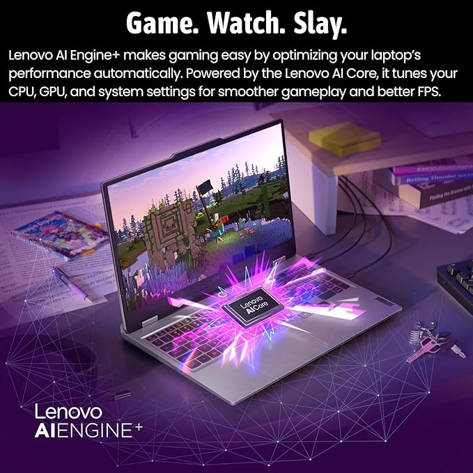Lenovo LOQ 17.3 RTX 5060 AI Gaming Laptop, 17.3 FHD 165Hz, Intel i7-13650HX (Beats Intel i9-12900), NVIDIA RTX 5060, 64GB DDR5 RAM, 2TB SSD, RGB Backlit KB, RJ-45, Bundle with PCO Laptop Cooler
