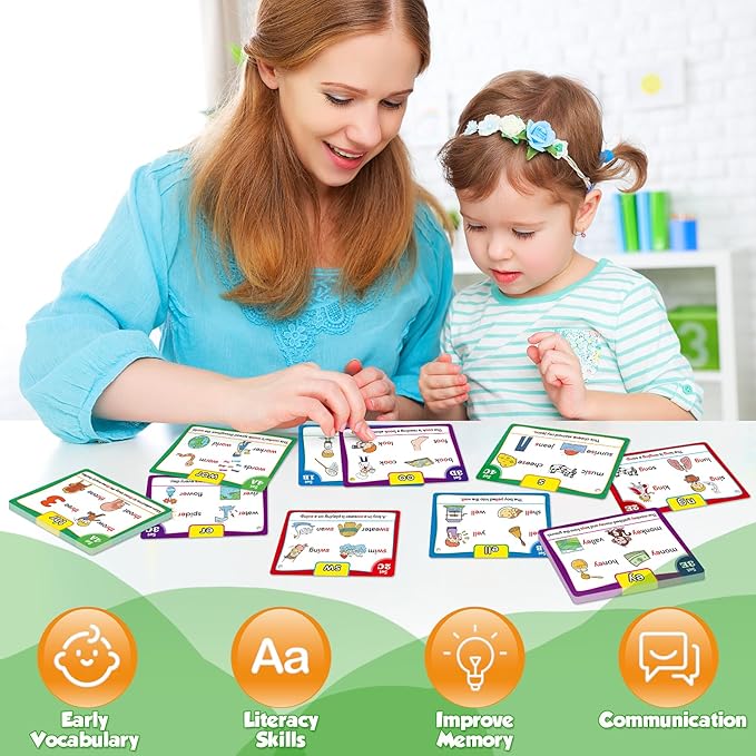 Torlam Phonics Flash Cards Learn to Read Spelling Reading Sight Words Phonics Games, Digraphs CVC Blends Long Vowel Sounds Kids Dolch Fry Site Words for Pre-k Kindergarten 1st 2nd 3rd Homeschool