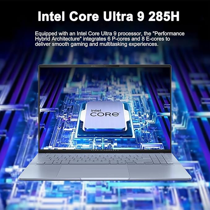 ASUS Vivobook S16 AI PC Laptop 16" 2.8k OLED 120Hz (600nits HDR, 100% DCI-P3) Intel 16-core Ultra 9 285H 32GB DDR5 1TB SSD Backlit for Creator Business Professional Work Win11 ICP Hub/Copilot+ AI