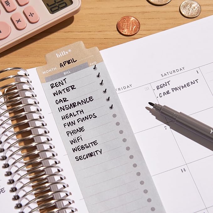 Bookmark Sticky Note - Budget
