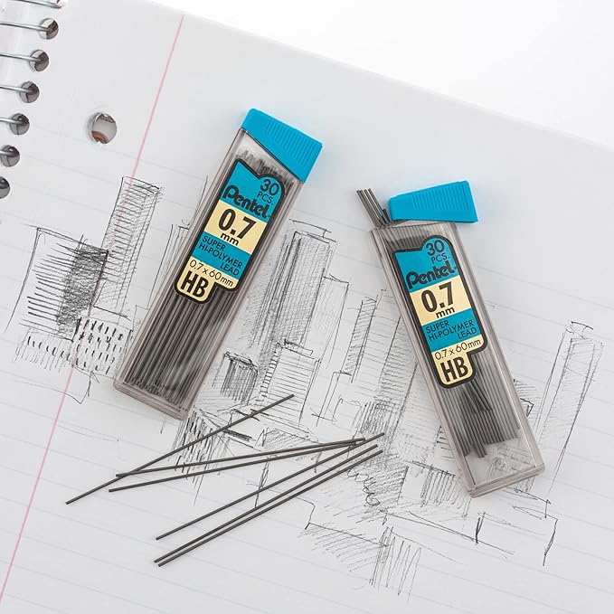 Pentel Super Hi-Polymer Leads (PENC27HB)