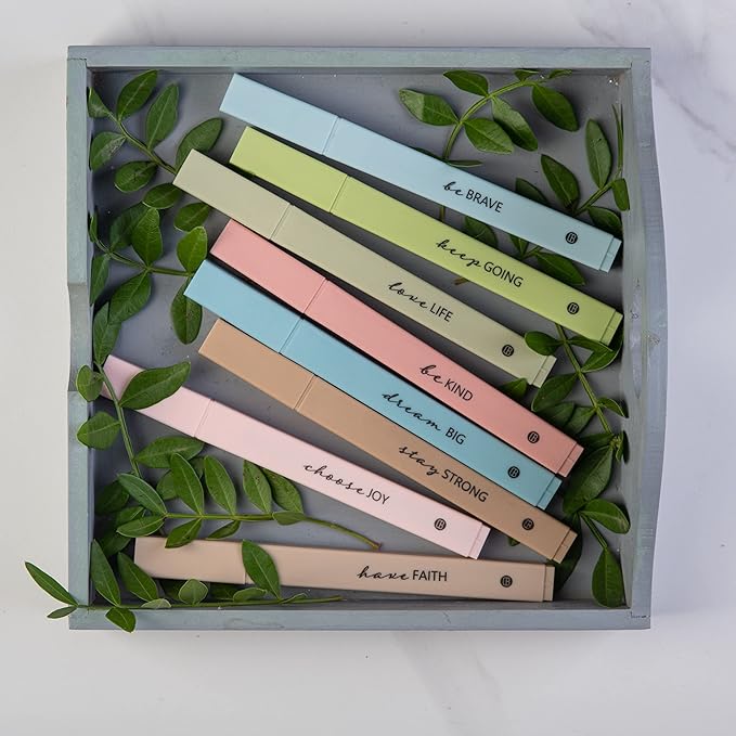 DIVERSEBEE Bible Highlighters with Soft Chisel Tip, 8 Pack Assorted Colors Pens No Bleed, Quick Dry Set, Cute Aesthetic Markers, Bible Study Journaling Supplies and Accessories (Earthy)