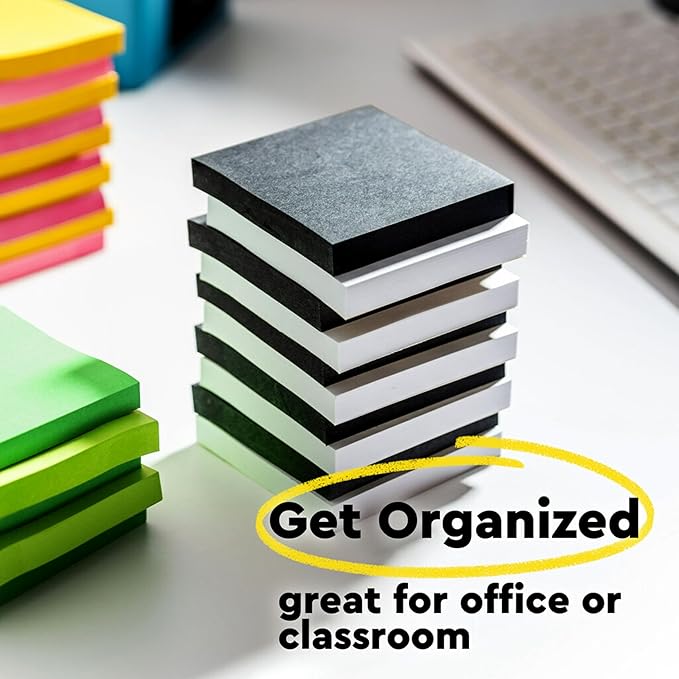 Post-it Super Sticky Notes, 5 Sticky Note Pads, 3 x 3 in., Ideal for Organization in Your Dorm, Home or Office, Single Color Packs Collection, Fresh Mint
