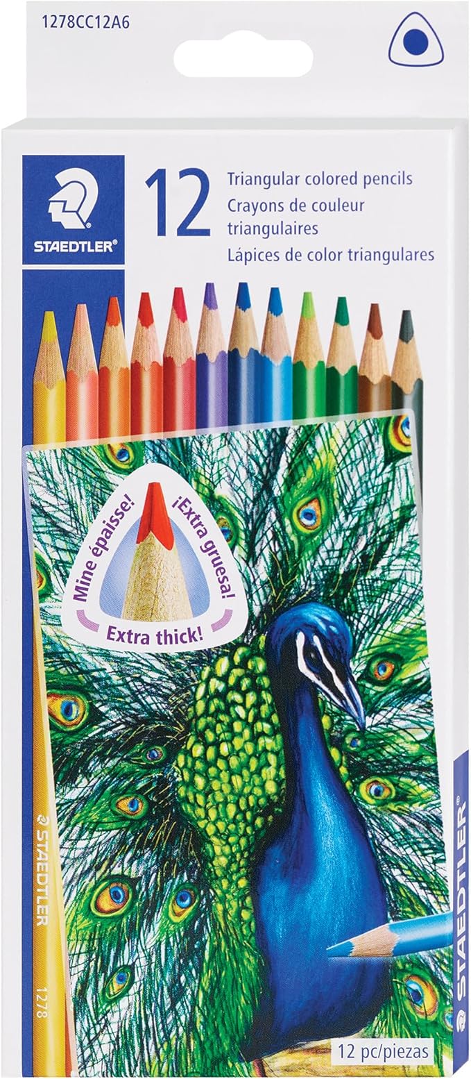 STAEDTLER Triangular Color Pencil, 48pcs