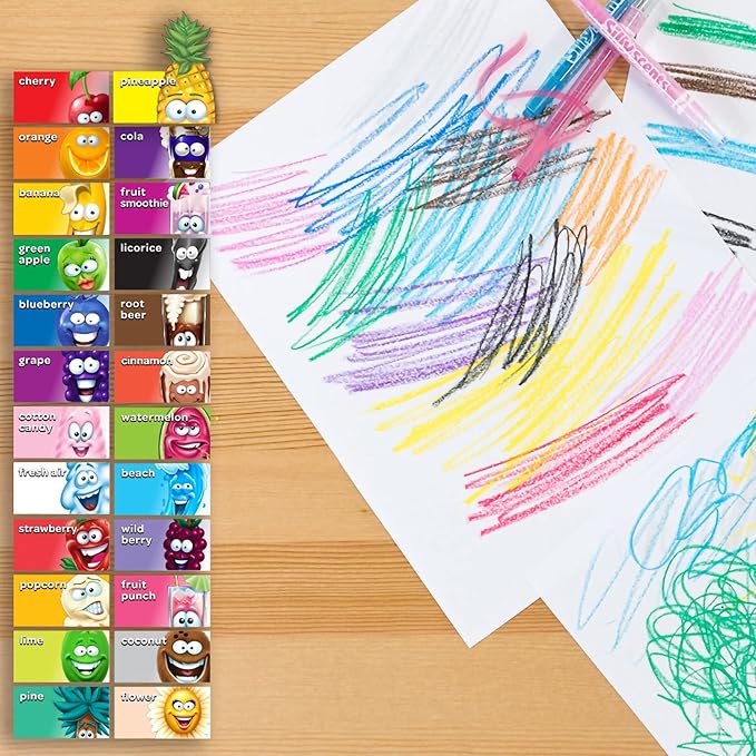 Crayola Silly Scents Twistables Crayons, Sweet Scented Crayons, 24 Count
