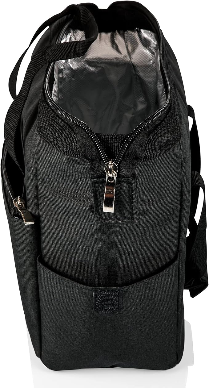PICNIC TIME Star Wars Mandalorian Grogu On The Go Lunch Bag, Soft Cooler Lunch Box, Insulated Lunch Bag, (Black)