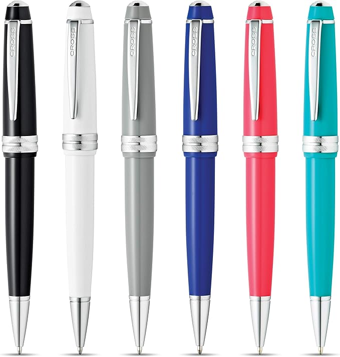 Cross Bailey Light Refillable Ballpoint Pen Presented in a Everyday Gift Box - Medium Point, Black Ink, Glossy Black