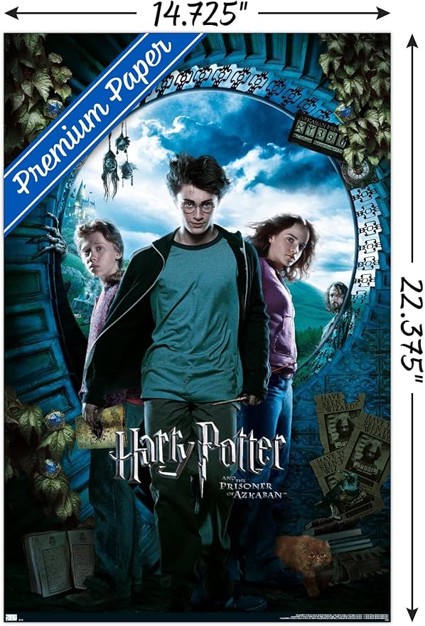Trends International Harry Potter and the Prisoner of Azkaban - Sky One Sheet Wall Poster, 14.72" x 22.37", Premium Poster & Mount Bundle