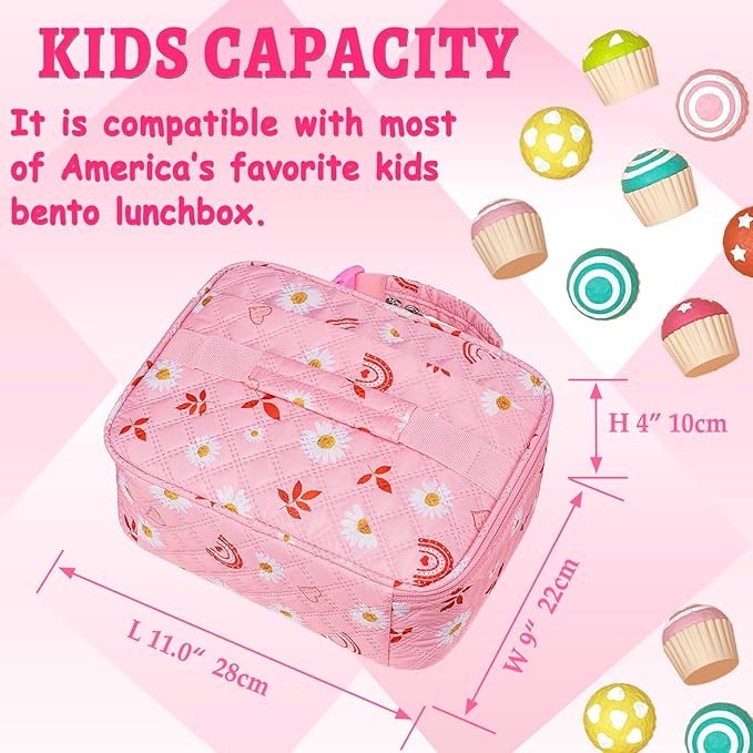 Yellow Lightning Lunch Box for Teenager Boys with Reusable Snack Bag Cute Lunch Bag for Middle High School Lonchera para chicas adolescentes