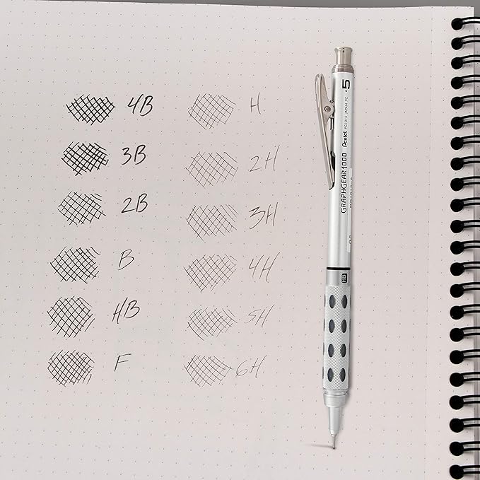 Pentel Super Hi-Polymer Lead, 0.3mm, Extra Fine, 3H, 12 pcs/Tube, Box of 12 (300-3H) (Pack of 2)