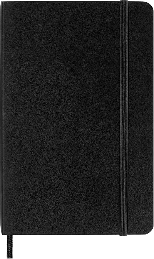 Moleskine Classic Notebook, Soft Cover, Pocket (3.5" x 5.5") Plain/Blank, Black, 192 Pages