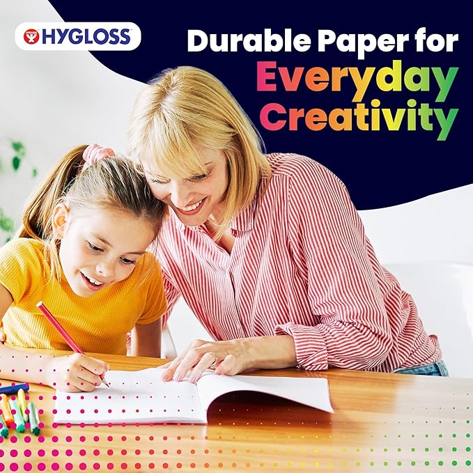 Hygloss Half Blank Books for Kids to Write Stories and Illustrate – Bulk 100 Pack – 5.5" x 8.5" A5 – Small Primary Journal for Grades K-2, Preschool/Kindergarten Notebook with Picture Space – 24 Pages