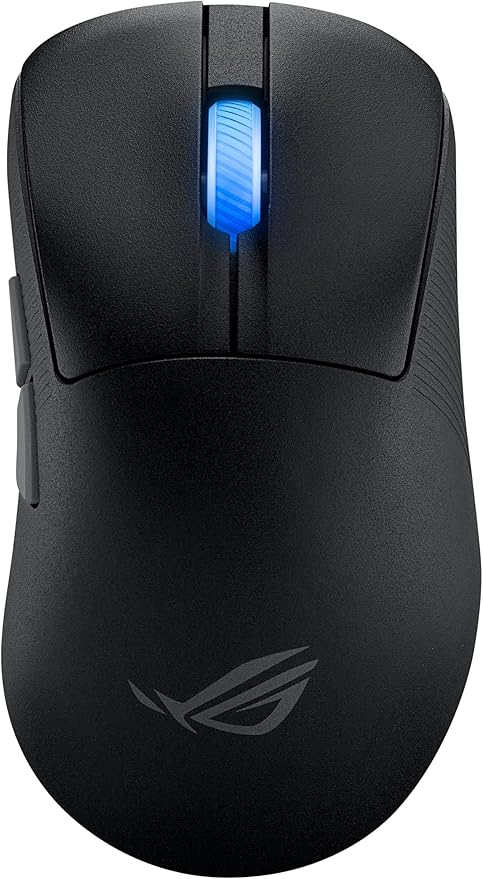 ASUS ROG Keris II Ace Wireless Gaming Mouse – Right-Handed Ergonomic, 54g, Tri-Mode Connectivity, 42K DPI, up to 107Hr Battery, PC/Mac Support - Black