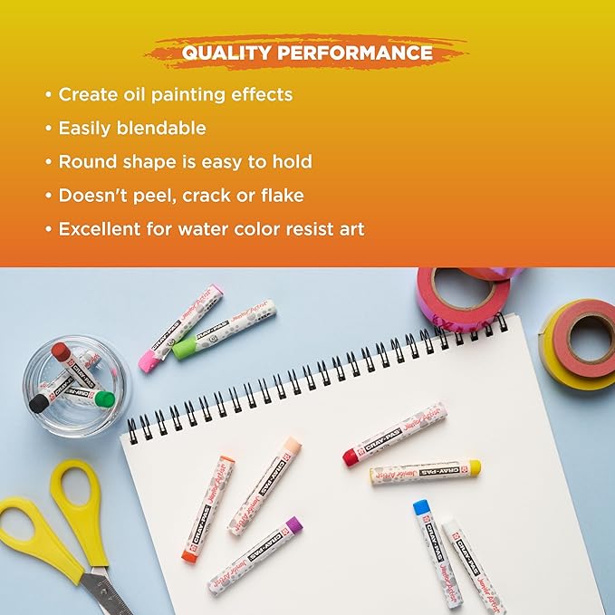 SAKURA Cray-Pas Junior Artist Oil Pastels, 16 Count (Pack of 1), Colors may vary