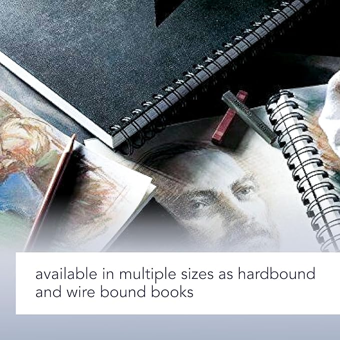 Canson Artist Series Sketch Book, Hardbound, 5.5x8.5 inches, 108 Sheets - Lay Flat Art Notebook
