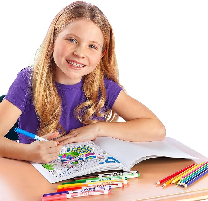 Cra-Z-Art Markers, Crayons, Colored Pencil Back To School Bundle for K-2nd Grade