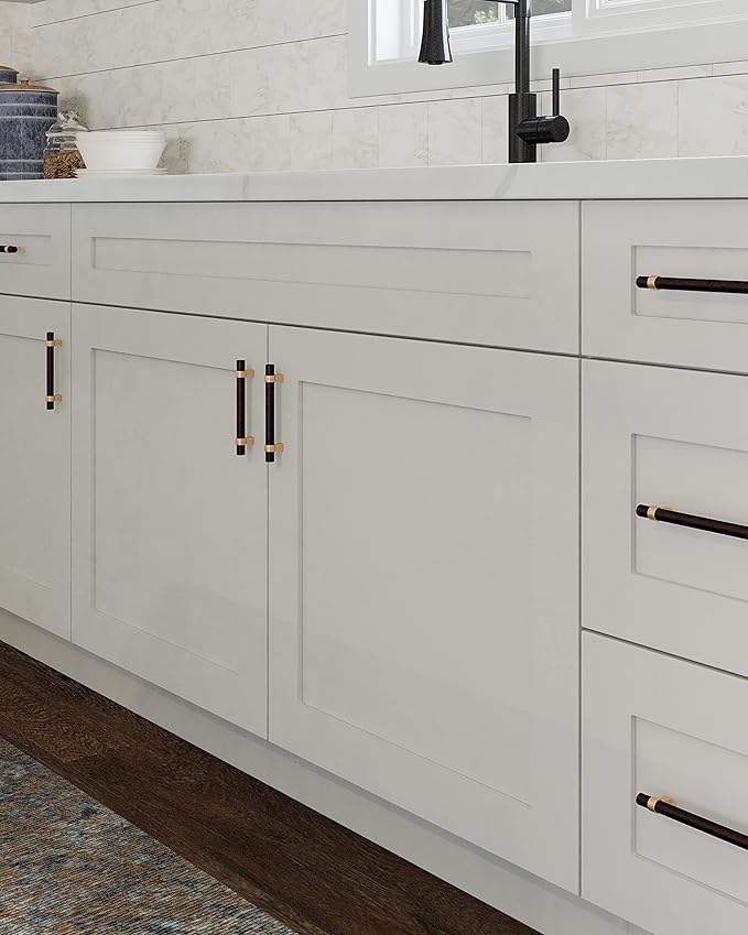 Design House Brookings Shaker Unassembled Wall Kitchen Cabinet W2430, 24 W x 12 D x 30 H, Painted White, Solid Wood, Design House, 561720