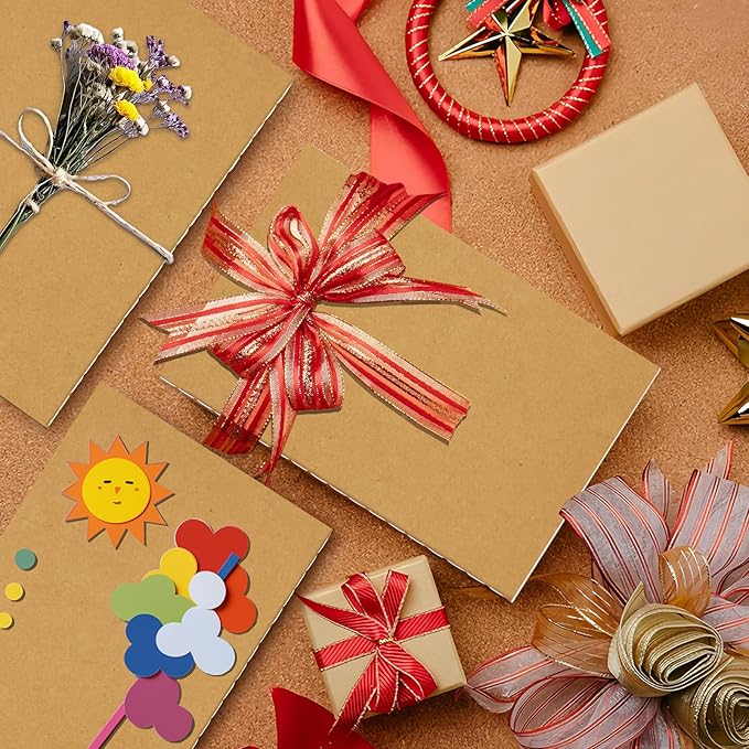 24 Pack Blank Books for Kids - 5.5"x 8.3", 60 Pages - Small Journals Bulk, Girls Notebooks for Drawing & Writing, Sketchbooks with Kraft Brown Soft Cover, Unlined Paper, A5 Travel Size