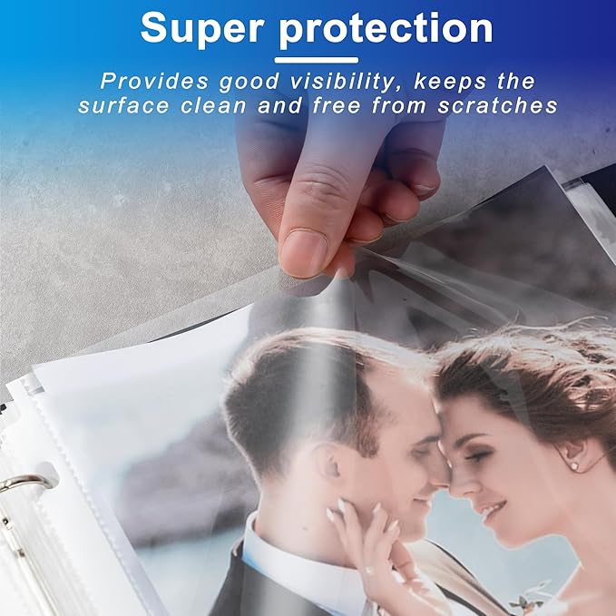 130 Pack Clear Sheet Protectors, 8.5 x 11 inch Page Protectors for 3 Ring Binder,Top Loading Paper Protector for Documents and Photos,Letter Size