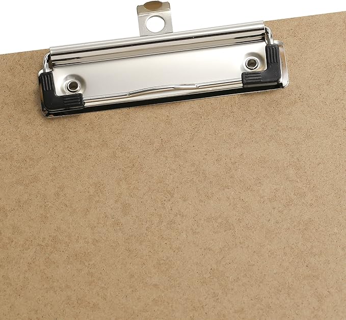 Officemate Recycled Wood Clipboards, Low Profile Clip, 6 Pack Clipboards, Letter Size (9 x 12.5 Inches), Brown (83806)