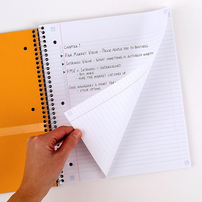 Five Star Spiral Notebook + Study App, 1 Subject, College Ruled Paper, 8-1/2" x 11", 100 Sheets, White & Amethyst Purple, 2 Pack (820186)