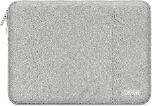 MOSISO Laptop Case 12.3 inch, 11.6-12.3 inch Laptop Sleeve Compatible with MacBook Air 11.6, Acer HP Dell Lenovo Samsung, Surface Pro, Polyester Vertical Computer Sleeve Bag with Pocket, Gray