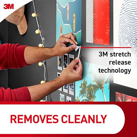 Command Poster Strips Value Pack, 64 Strips Damage-Free Poster Hangers, No Tools Requried, Great for Home, Room, Wall, Office, and Dorm Decor, White Adhesive