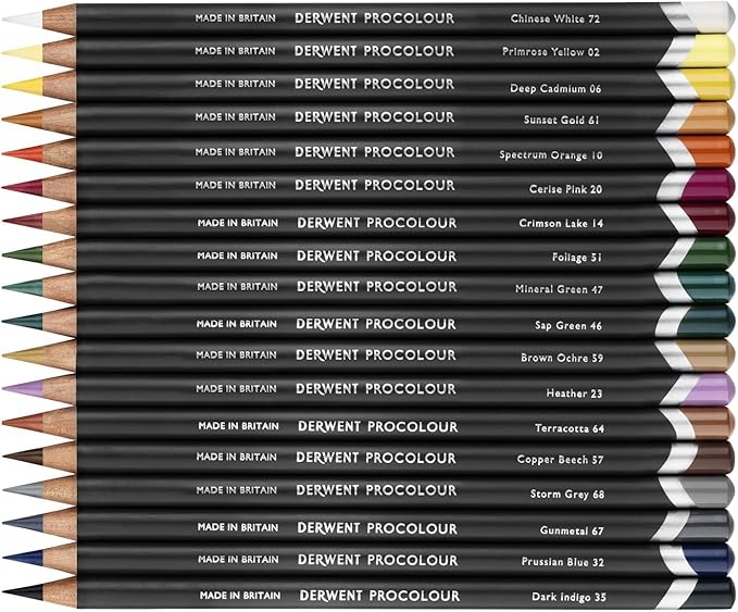 Derwent Colored Pencils, Procolour Pencils, Drawing, Art, Metal Tin, 72 Count (2302508)