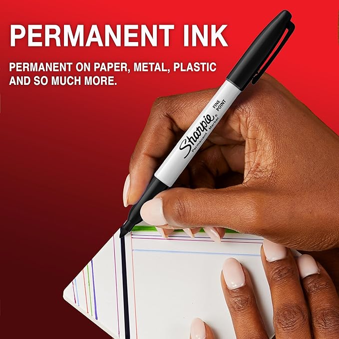 Sharpie Permanent Marker Set | Limited Edition Colour Assortment | Fine Point | 18 Count Marker Pens | Back to School Set