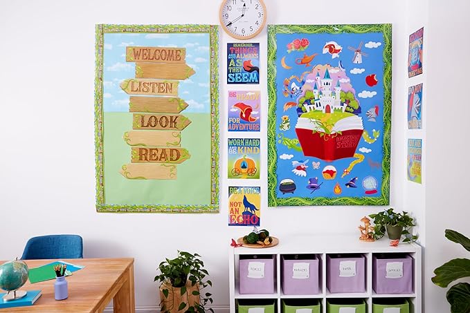 Eureka Once Upon A Dream Paper Cut-Out Classroom Decorations for Teachers, 36 Pieces