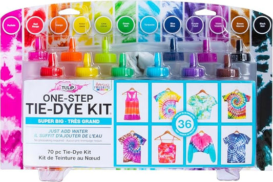 Tulip One Step Tie Dye Kit: Super Big 12 Colors