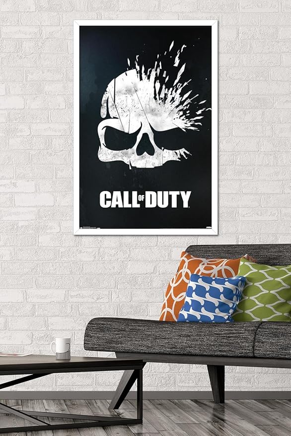 Trends International Call of Duty - Skull Wall Poster, 22.375" x 34", White Framed Version