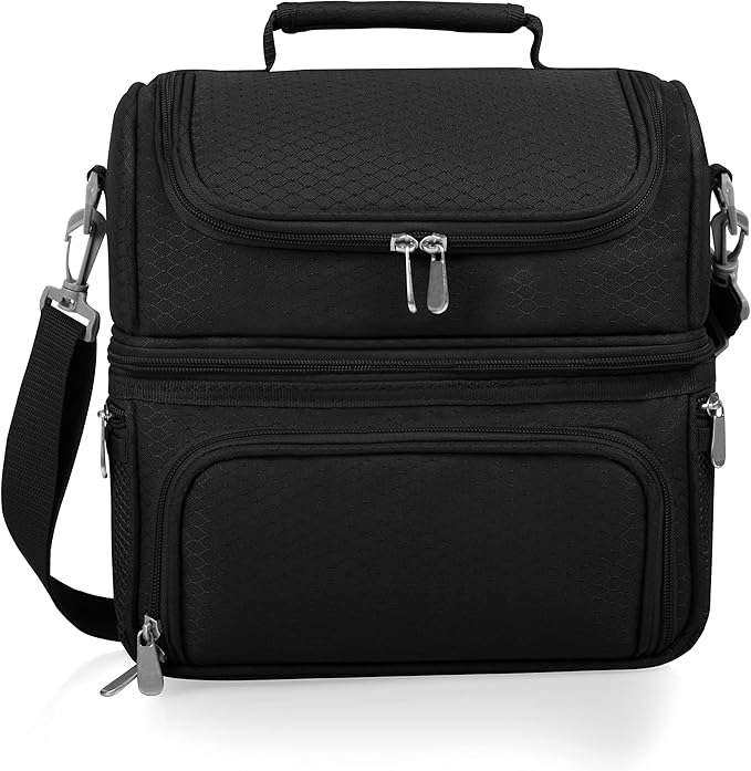 PICNIC TIME NCAA Nebraska Cornhuskers Pranzo Lunch Bag - Insulated Lunch Box with Picnic Set - Lunch Cooler Bag