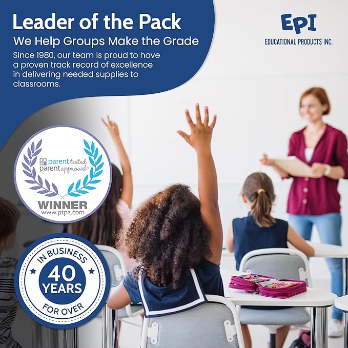 EPI Spiral Notebook | Wide - 70 Sheets, Durable Spiral Binding | 10.5 x 8 in | Classroom Supplies | School, Office, Note Taking, Journaling - 48 Pack