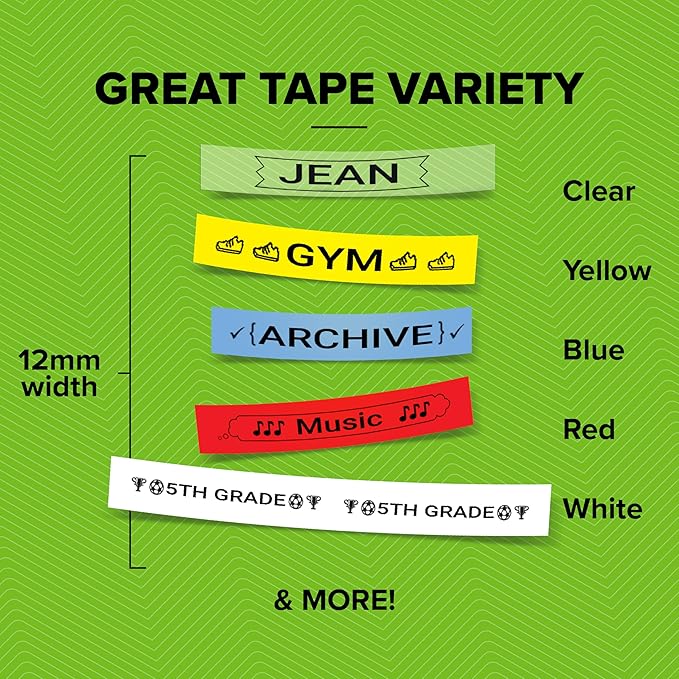 DYMO Authentic LT Plastic Labels | 12 mm x 4 m Roll | Black Print on Clear Labels | for LetraTag Label Makers