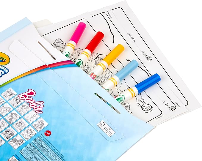 Crayola Barbie Color Wonder Coloring Set, Mess Free Coloring Book Pages for Toddlers, Travel Activity, Barbie Gift & Toys for Kids
