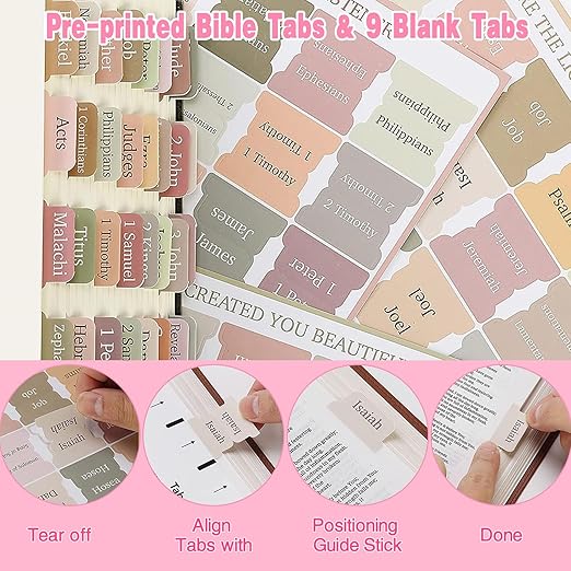 Bible Study Supplies Kit for Women 76PCS Bible Journaling Kit with Bible Tabs for Women,Bible Highlighters and Pens, Bookmark, Stationary Gift Set for Christian Girls