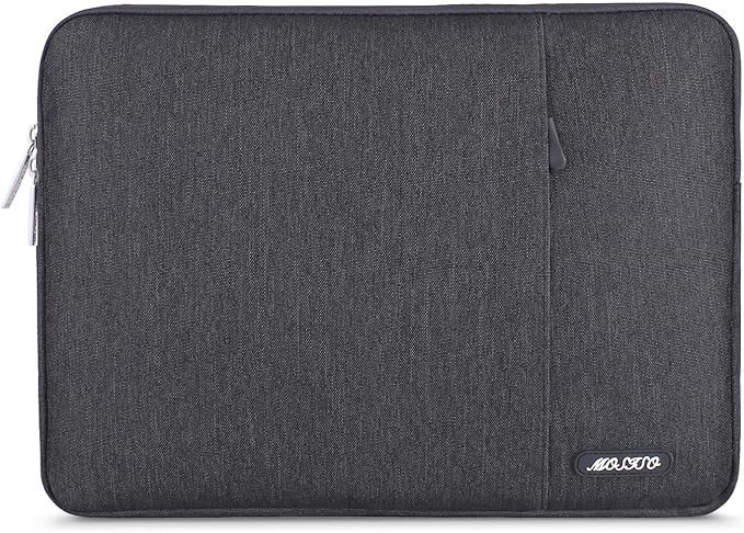 MOSISO Laptop Case 13 inch, 13 inch Laptop Sleeve Compatible with MacBook Air M4 M3 M2 M1 2025-2018 / Pro M2 M1 2025-2016, Polyester Vertical Computer Sleeve Bag with Pocket, Space Gray