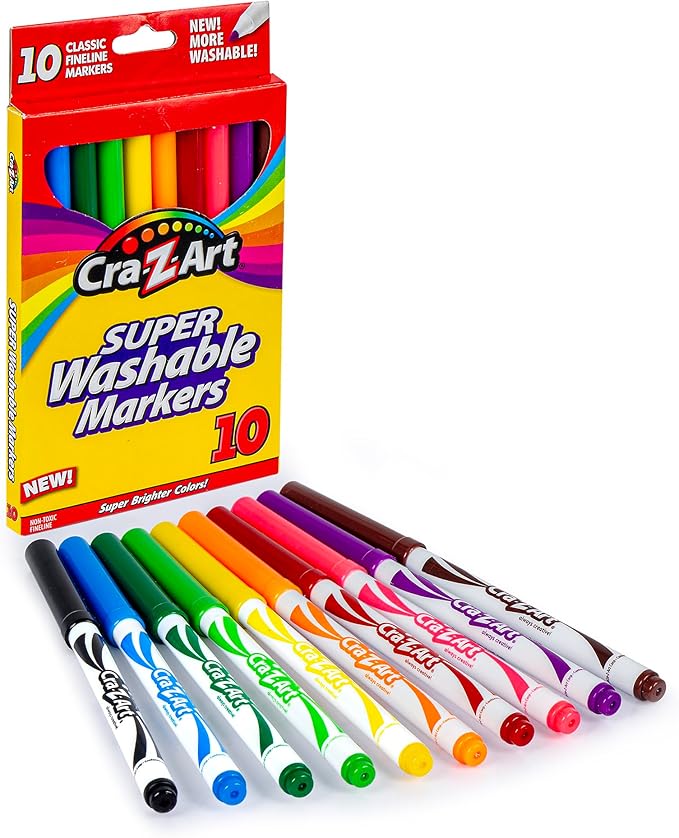 Cra-Z-Art Markers, Crayons, Colored Pencil Back To School Bundle for K-2nd Grade