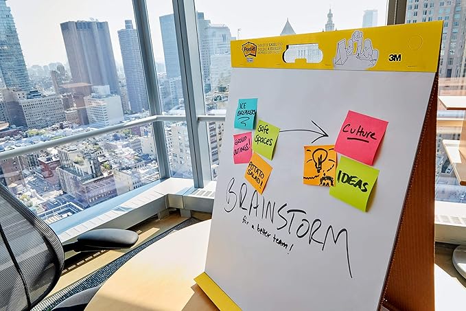 Post-it Super Sticky Portable Tabletop Easel Pad, Great for Virtual Teachers and Students, 20x23 Inches, 20 Sheets,Pad, 2 Pads (563 VAD 2PK)