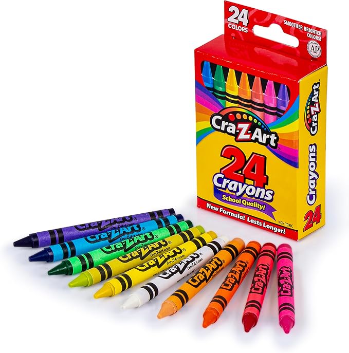 Cra-Z-Art Markers, Crayons, Colored Pencil Back To School Bundle for K-2nd Grade
