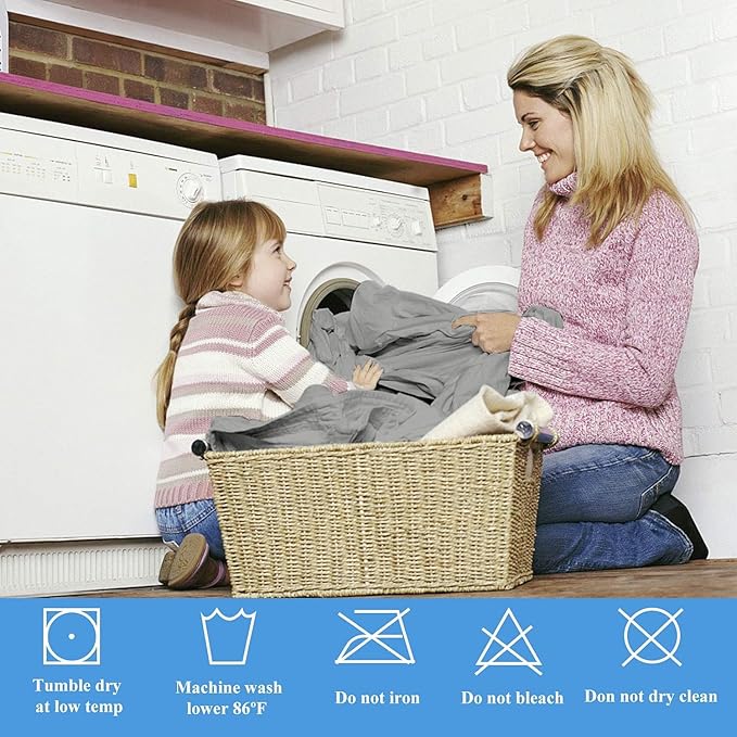 King Waterproof Mattress Protector - Noiseless, Breathable, Machine Washable Fitted Mattress Cover with Deep Pocket up to 5”-21”（Dark Grey）