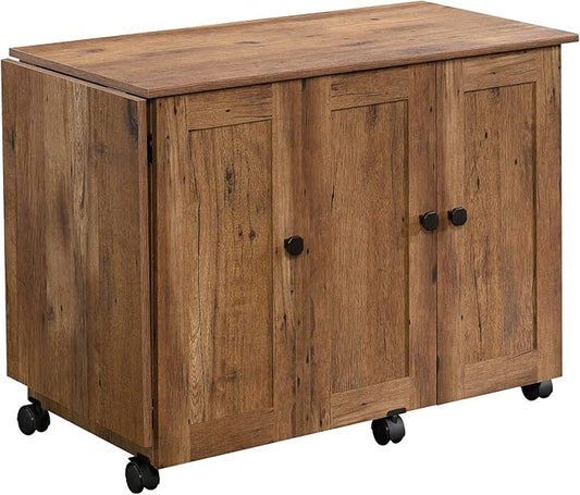 Sauder Miscellaneous Storage Sewing/Craft Cart/ Pantry cabinets, Vintage Oak finish
